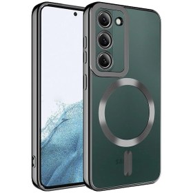 Resim Galaxy S23 Plus Uyumlu Magsafe Wireless Şarj Özellikli Zore Setro Silikon-siyah Siyah 