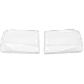 Resim Çift Ön Tampon Sis Farı Şeffaf Kapak Bmw E30 1985-1993 