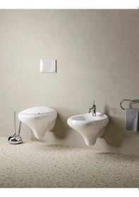 Resim 166-003-109 Vitra İstanbul Ledsiz Pc Klozet Kapağı, Yavaş Kapanır 