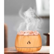 Resim Hava Nemlendirici Tuz Lambalı Tuz Hediyeli Humidifier 260 ml Salt Lamp Ultrasonik Gece Lambası 