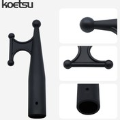 Resim 1pc KOETSU Siyah Naylon Bot Bağı, Evrensel Uygunluk Yüzen Uzatma Çubuğu Değişimi, Sağlam ve Dayanıklı Pas Geçirmez, PA Malzeme, Batarya Gerekmez, 1-Inç İç Çap - Liman Yat Kayağı Aksesuarı 