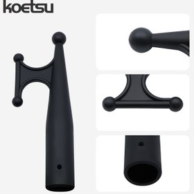 Resim 1pc KOETSU Siyah Naylon Bot Bağı, Evrensel Uygunluk Yüzen Uzatma Çubuğu Değişimi, Sağlam ve Dayanıklı Pas Geçirmez, PA Malzeme, Batarya Gerekmez, 1-Inç İç Çap - Liman Yat Kayağı Aksesuarı 