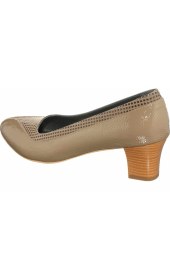 Resim Costo Shoes 43 Numara KDR1207 Vizon Rugan Büyük Numara Kadın Ayakkabısı Rahat Geniş Kalıp Kadın Ayakkabısı Özel Seri 