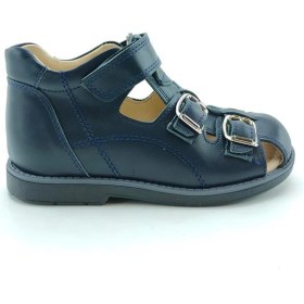 Resim Ortoplus Deri Ortopedik Çocuk Sandalet F C646-1 LACİVERT 