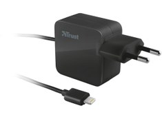Resim Trust Lightning 12 Watt Hızlı Şarj Aleti Siyah 