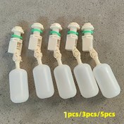 Resim 1/3/5'li Paket, Sabit Su Şamandıralı Vana, 1/2 İnç Paslanmaz Çelik Otomatik Suluk, Yemlik Dolumu, Atlar, Sığırlar, Koyunlar, Domuzlar ve Köpekler İçin Uygun Su Şamandıralı Vana 