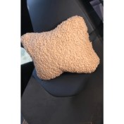 Resim Teddy Boyun Yastığı Camel 