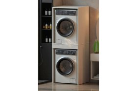 Resim Moonlife Çamaşır Sepeti Çekmeceli Çamaşır ve Kurutma Makinesi Banyo Dolabı 