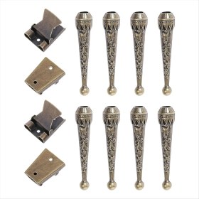 Resim Dadata 12PC Bolo Kravat Bulguları Kit 8pcs Bolo Tie Uçları Yedek Kapaklar ve 4pcs Dıy Bolo Tie Yapma B Için Demir Bolo Tie Slider (Yurt Dışından) 
