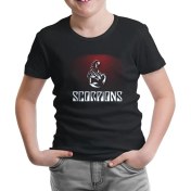 Resim Lord T-Shirt LordT-Shirt Scorpions - Red Poison Siyah Çocuk Tshirt 