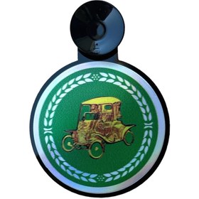 Resim HMNL Oto Resimlik Vantuzlu KLASİK ARABA YEŞİL 7 CM 