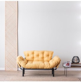 Resim Pafu Nitta Ikili Kanepe - Hardal 