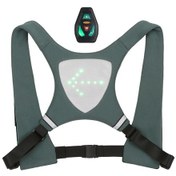 Resim Mufunye Usb Şarj Edilebilir Yansıtıcı Yelek Sırt Çantası Led Dönüş Sinyali Işığı Uzaktan Kumandalı Açık Hava Spor Güvenlik Çantası Bisiklet Koşu Yürüyüş Koşu İçin Ekipman A Çok Renkli 