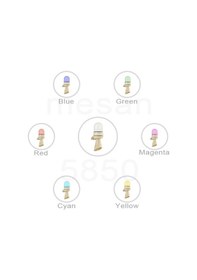 Resim Mesan Ø70 Rgb Led 43 Sesli Siren Duvar Montaj Rgb 12-24Vac/Dc Ms 5850.12-24Vac/Dc 