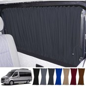 Resim Pandami Mercedes Sprinter W907 Uzun 2018+ Uyumlu Füme Raylı Oto Perde Takımı 