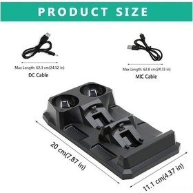 Resim Didadodo Ps4 Move Şarj Aparatı - 4 Kontrolcü Şarj İstasyonu, Taşınabilir Ve Pratik, Hızlı Şarj 