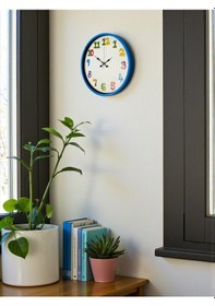 Resim Büro Ev Ofis Çocuk Odası Duvar Saati İçin 36cm Mavi Mekanizma Diğer 