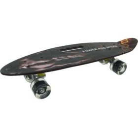 Resim Desenli Orta Boy Işıklı Kaykay 60 cm 