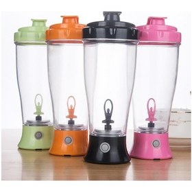 Resim Siyah 350 Ml Elektrikli Protein Shaker Şişe Otomatik Kendi Kendini Karıştıran Taşınabilir Kupa Milkshake Kahve Süt Siyah 