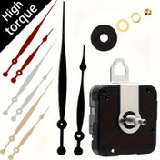 Resim Oturma odası için dekoratif duvar saatleri seti, 1 kuvars mekanizmalı + kürek el kolları, 235 mm/9.25 inç uzunluğunda, sessiz mekanizmalar tamir ve yedek parça seti (piller dahil değildir) 