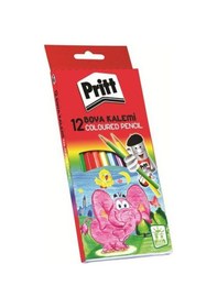 Resim Pritt Kuru Boya Karton Kutu Tam Boy 12 Renk 