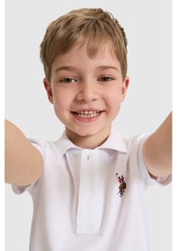 Resim U.s. Polo Assn. Erkek Çocuk Beyaz Tişört Basic 50325608-vr013 