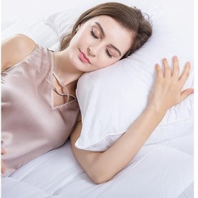 Resim Elyaf Dolgulu 6 Adet Silikon Yastık 50x70 Cm Pamuk Otel Yastık Beyaz Yumuşak Beyaz 