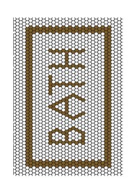 Resim Dijital Baskılı Yıkanabilir Bath Desenli Kaymaz Taban 2'li Banyo Paspas Seti Kahverengi 