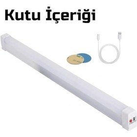 Resim Nishev Usb Şarjlı 3 Modlu Mıknatıslı Otel-yurt-ev-kamp Feneri Led Şarjlı Işıldak 15 W 52 Cm 