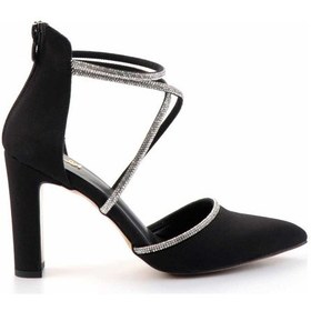 Resim Mat Siyah Kadın Abiye Ayakkabı K01926032138 Mat Siyah 