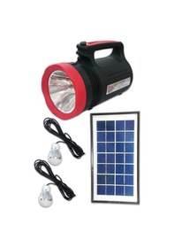 Resim Solar Güneş Enerjili Fener Işıldak Led Ampül Wt-315 Siyah 