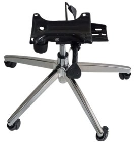 Resim KamusalMarket Makam Koltuğu Ayağı Çap 70 Cm Çift Kollu Kuyruklu Mekanizma Krom Pistonlu 150 Kg 