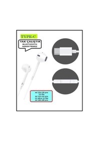 Resim Xiaomi Mi 12t 12 Pro 12 Lite Mi 11t Pro Ultra 10t Pro Kulaklık Type C Kablolu Kulaklık Tak Çalıştır 