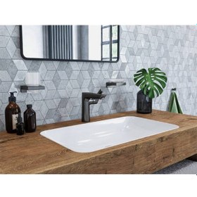 Resim Hansgrohe Talis E Tek Kollu Lavabo Bataryası Parlak Altın - Optik 150 Kumandalı 