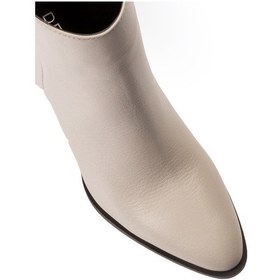 Resim Deery Hakiki Deri Bej Rengi Kadın Bot Bej (539805716) Bej 