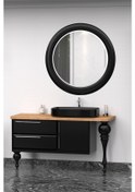 Resim Prestige 140 Cm Siyah Lavabolu Banyo Dolabi - Siyah ( Boy Dolap Hariç) Çok Renkli 