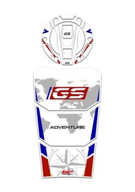 Resim GP Kompozit BMW R 1200 GS / R 1250 GS ADV 2013-2023 Uyumlu Tank Pad Mavi 
