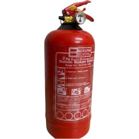 Resim 2 kg Kuru Kimyevi Tozlu Cihaz Tüvtürk Araç Için Uygundur (Askı Aparat Dahil Değildir) 