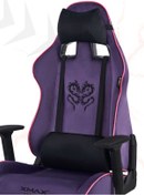 Resim XMAX / Rio Plus Balerion Terletmez Kadife Kumaş Mor Gaming Oyuncu Koltuğu / 120 Kg Taşır 