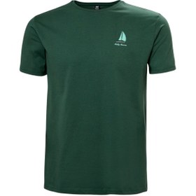 Resim Helly Hansen Shoreline 3.0 Erkek Yeşil Tişört 