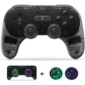 Resim Pro 2 Bluetooth Controller Nintendo Switch Kablosuz Transparan Siyah Oyun Kolu 8bitdo