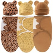 Resim 1 Set Küçük ve Orta Boy Yenidoğan Sallama Bezi 0-6 Ay, Bebek Ayarlanabilir Sallama Uyku Tulumu, Erkek ve Kız Bebekler İçin Sallama Battaniyesi, Kolay Sarılabilen Sallama, Bebek Sarma, Noel, Cadılar Bayramı, Şükran Günü Hediyesi 