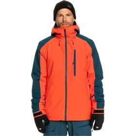 Resim Quiksilver Mission Block Jk Erkek Kırmızı Snowboard Ceketi 