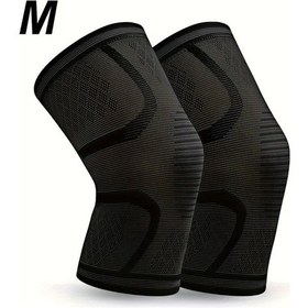 Resim Elmpaly Siyah M Bacak Destek Kılıfı Nefes Alabilir Dayanıklı Koşu Spor 