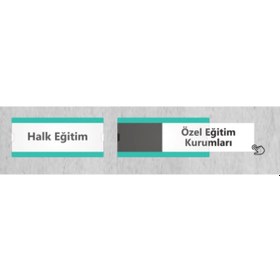 Resim Okullara Özel Kampanya 10'lu Değiştirilebilir İsimlik Halk Eğitim 