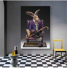 Resim Kanvas Tablo Rabbit Aristocrat Dekoratif Kanvas Tablo 70 X 100 