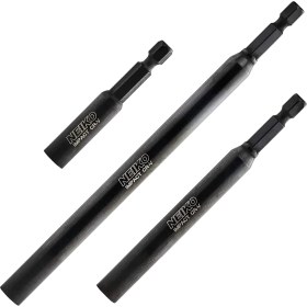 Resim Mena Rise 11403A Manyetik Uç Tutucu Seti | 3 Parça - 2-3/8, 4 ve 6 | Premium Cr-V Çelik | 1/4 Inç Altıgen Şaft Tasarımı 