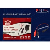 Resim Yokohama 6 Volt 12 Amper Akü Ve Ortec 6 Volt 3 Amper Şarj Aleti 