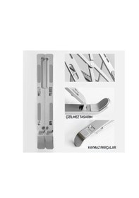 Resim Alüminyum Ayarlanabilir Notebook Stant Apple Uyumlu MacBook Laptop Standı 