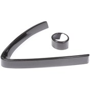 Resim Alfa Romeo Giulia Araba Ön Tampon Hava Izgarası V Dekoratif Şeridi, V-çerçeve + Logo Dış Halka Ön Tampon Dekoratif Ürünleri İçin Uygundur. 